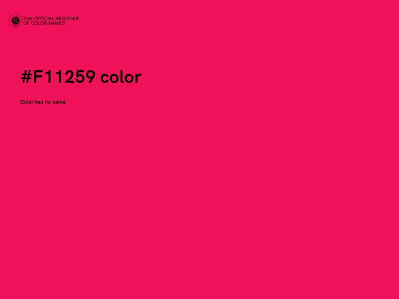 #F11259 color image
