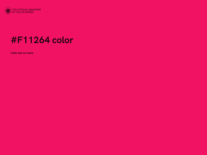 #F11264 color image