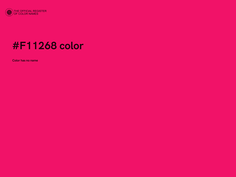 #F11268 color image