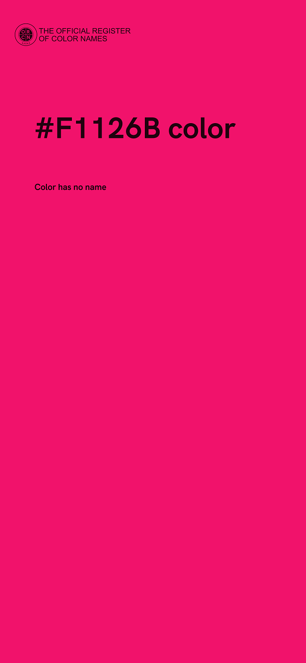 #F1126B color image
