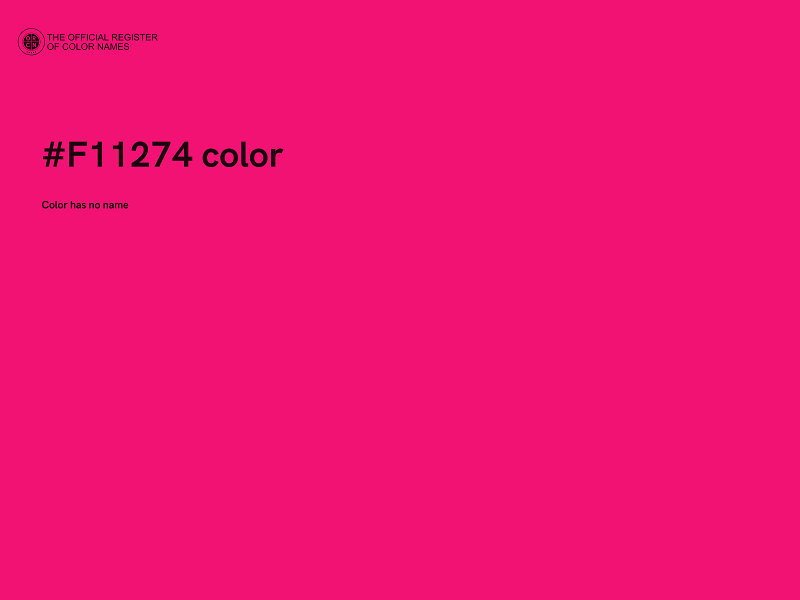 #F11274 color image