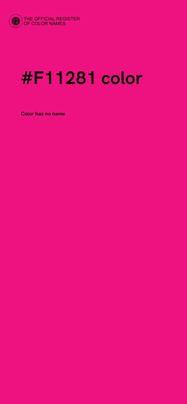 #F11281 color image