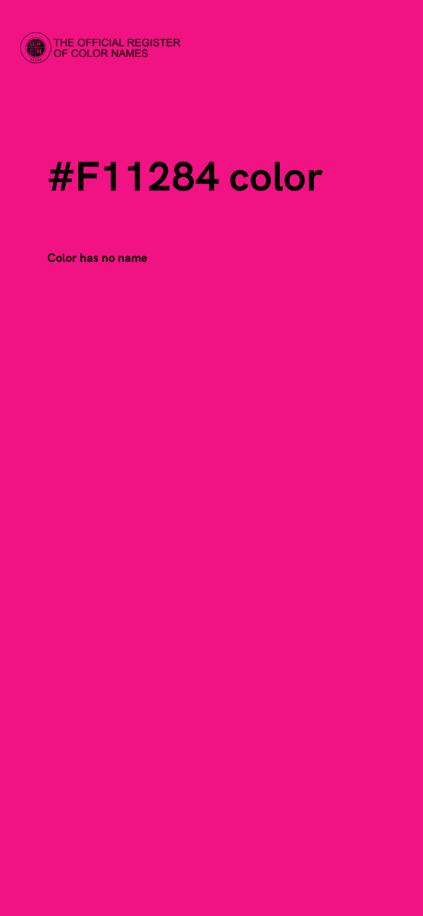 #F11284 color image