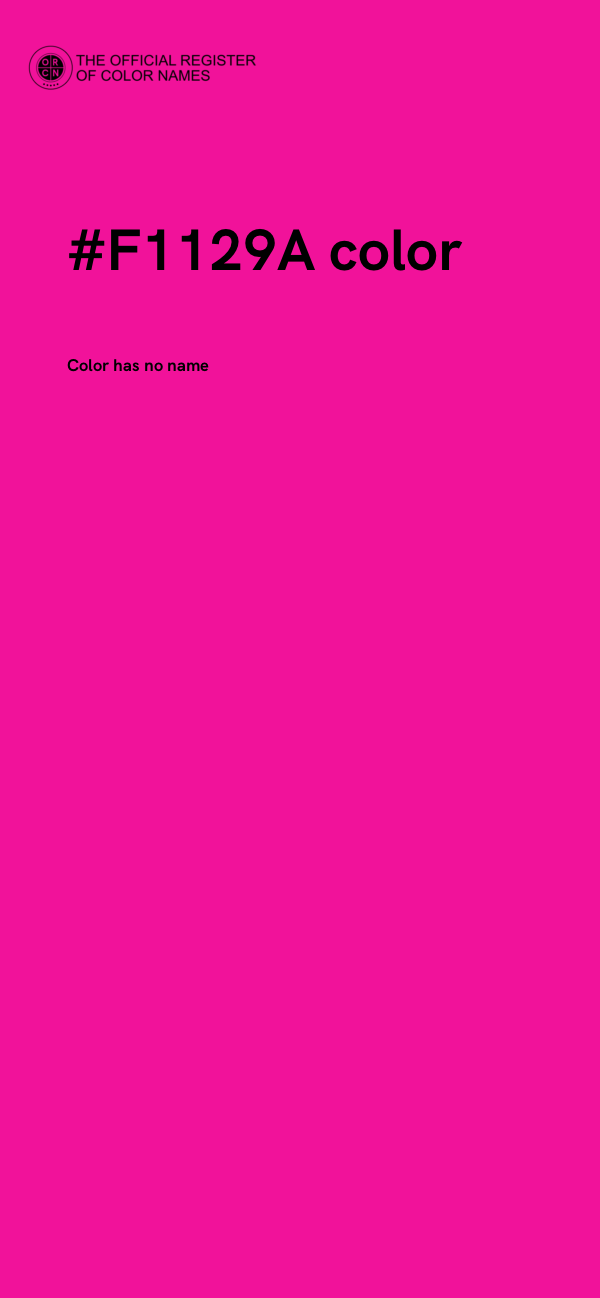 #F1129A color image