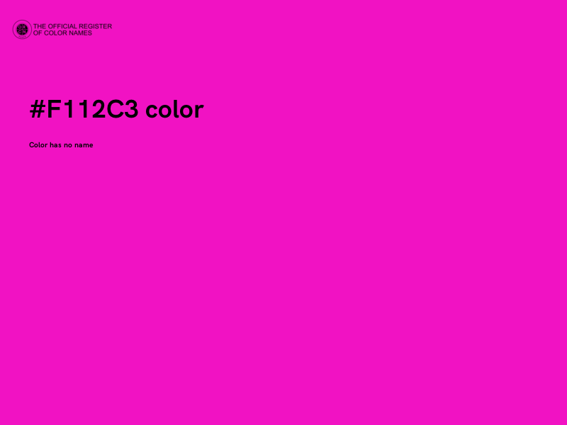 #F112C3 color image