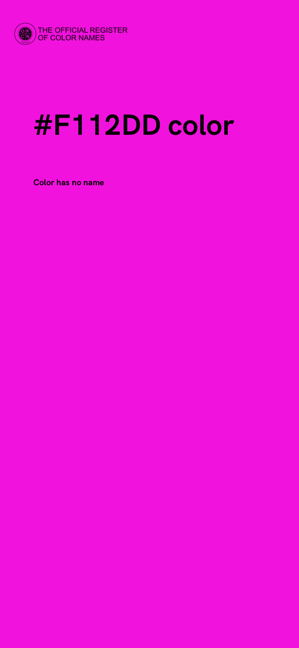 #F112DD color image