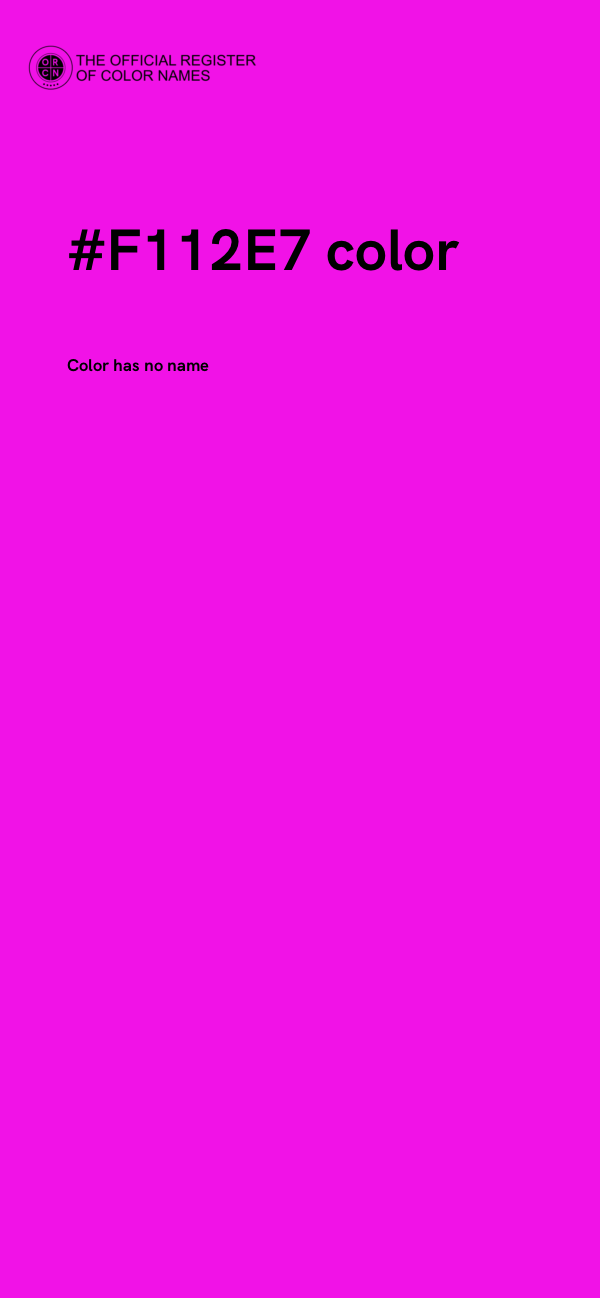 #F112E7 color image