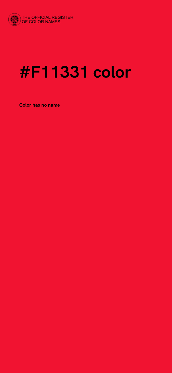 #F11331 color image
