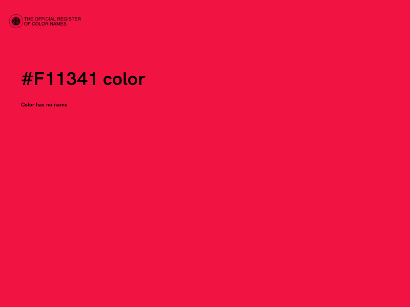 #F11341 color image