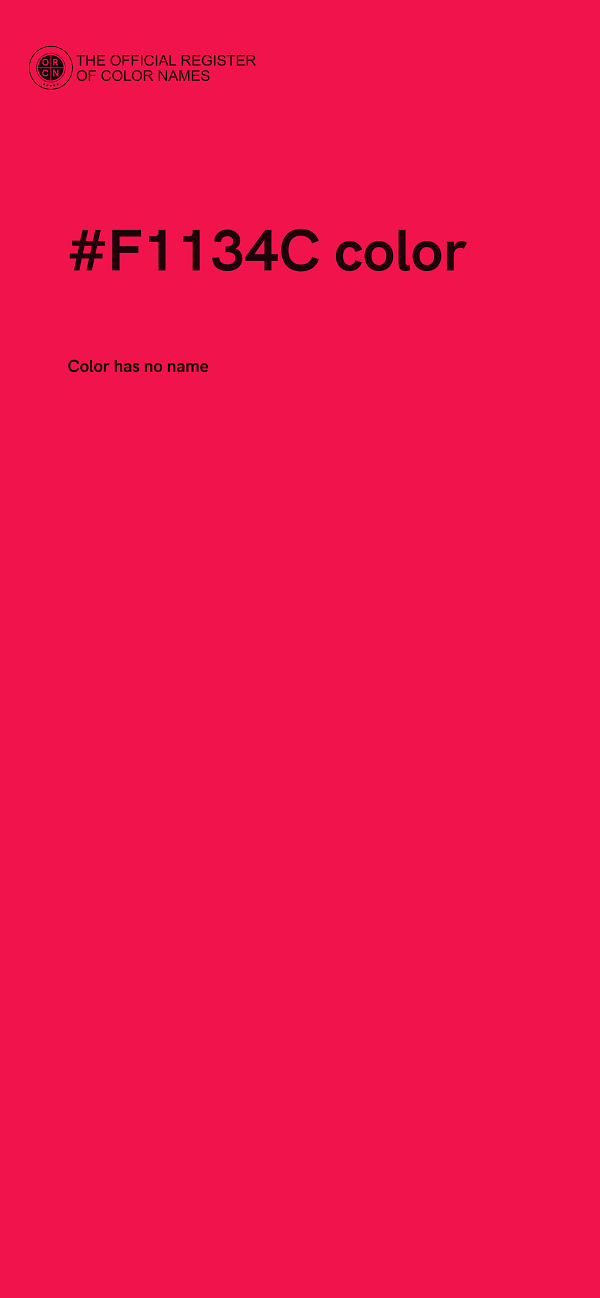 #F1134C color image
