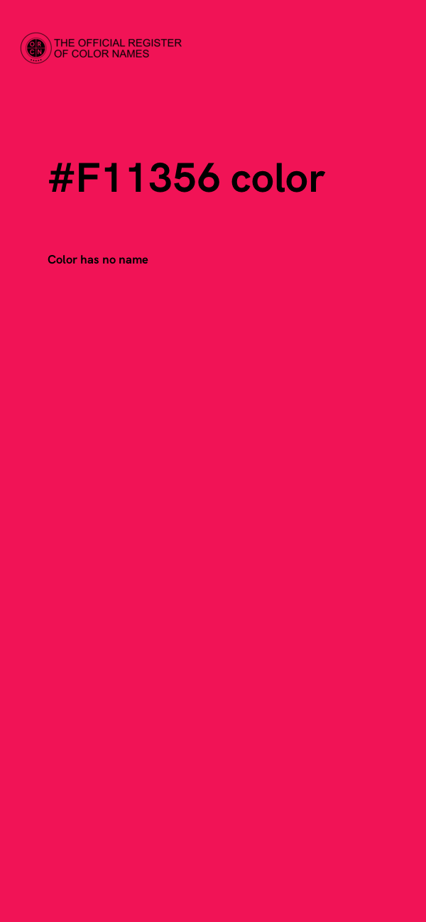 #F11356 color image