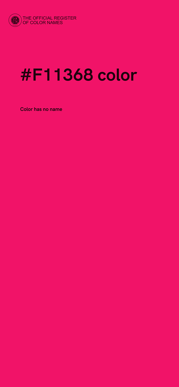 #F11368 color image