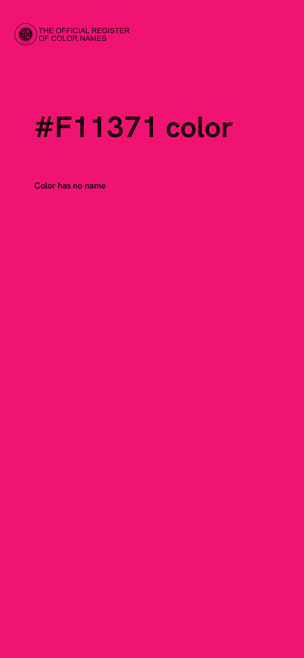 #F11371 color image