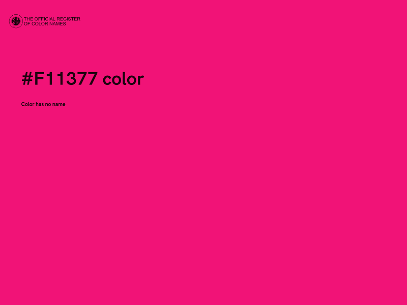 #F11377 color image