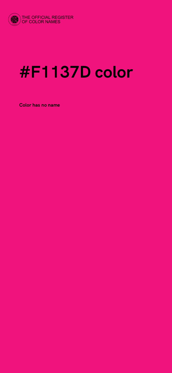 #F1137D color image