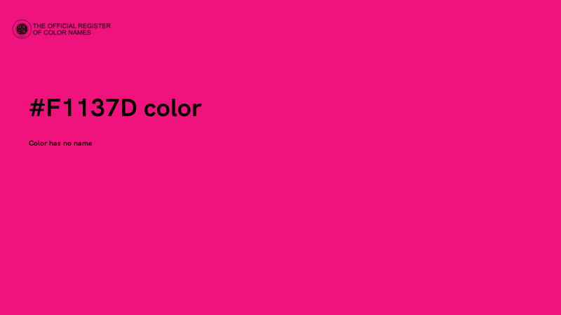 #F1137D color image