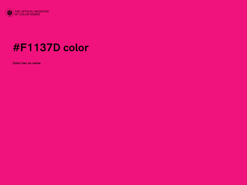 #F1137D color image