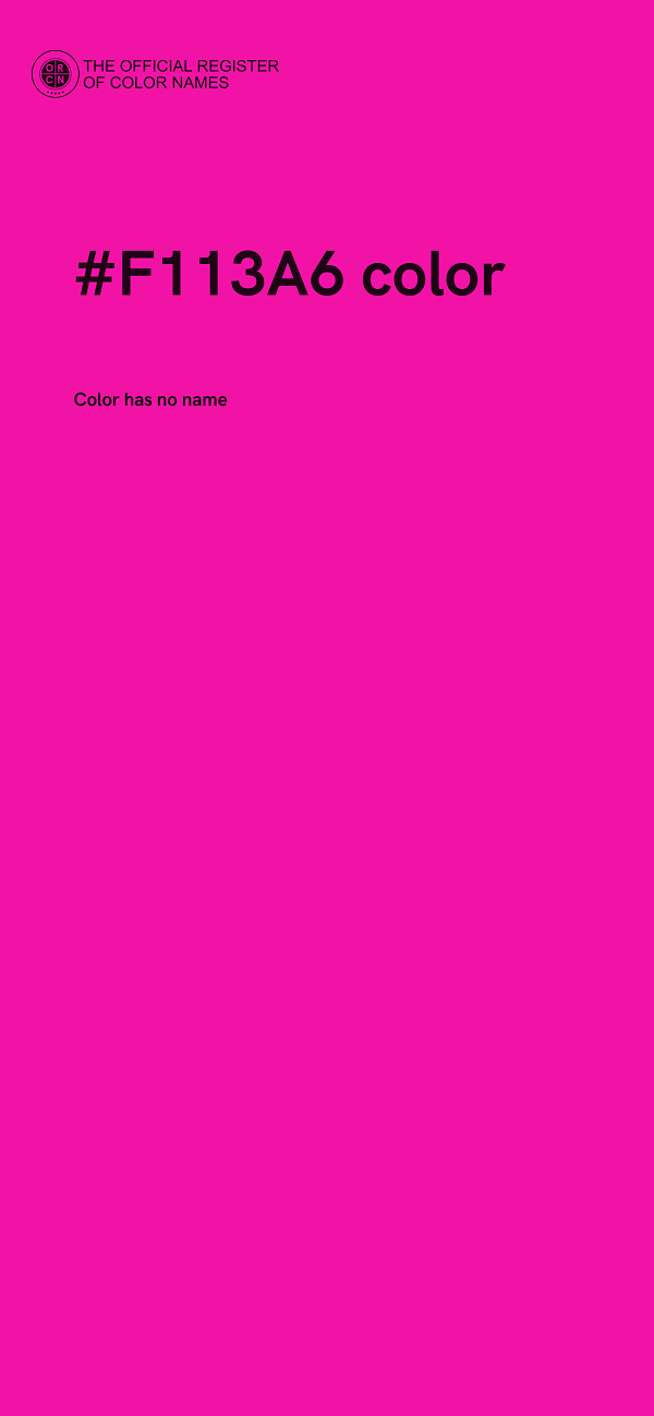#F113A6 color image