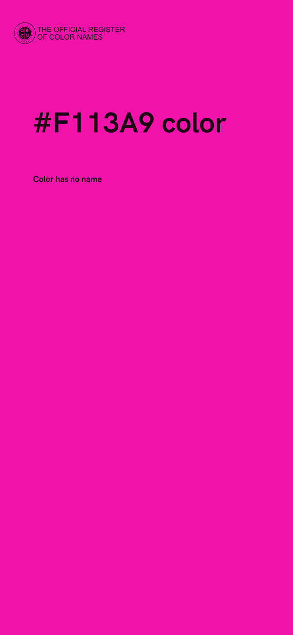 #F113A9 color image