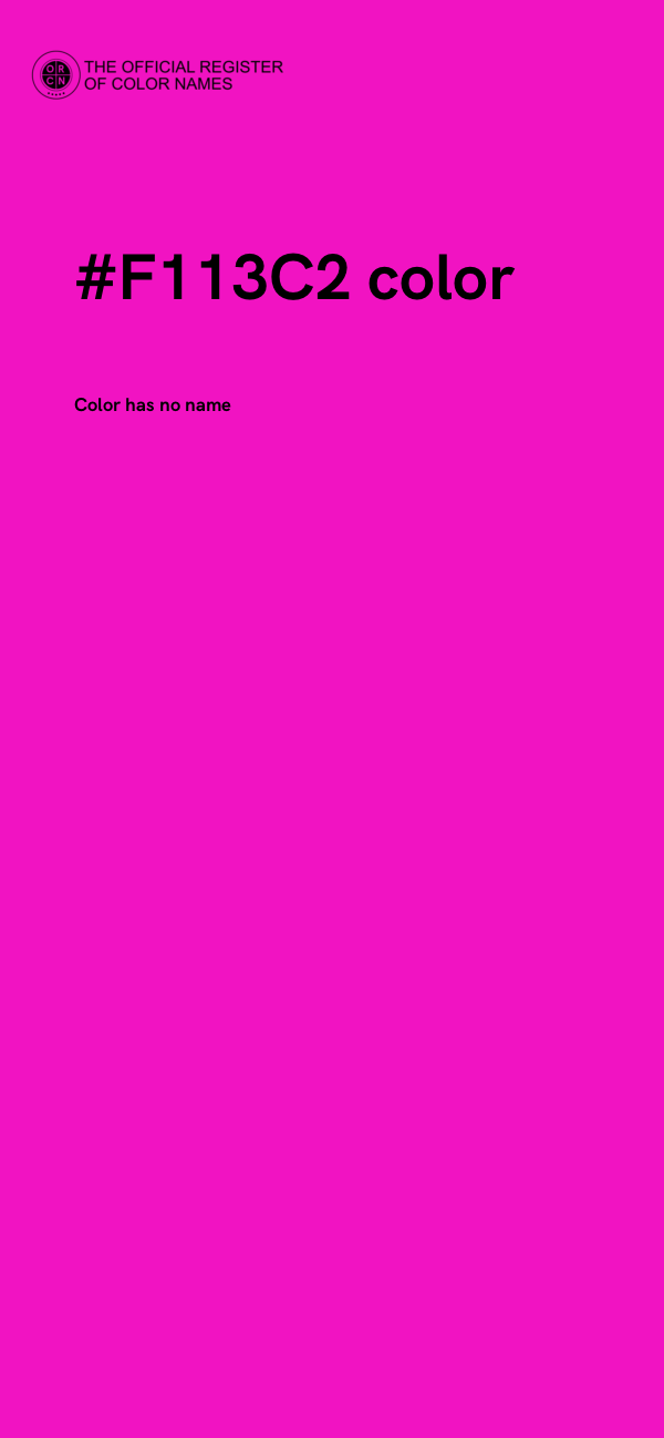 #F113C2 color image