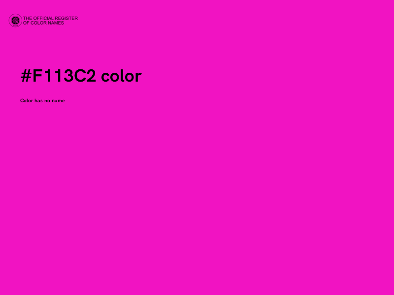 #F113C2 color image