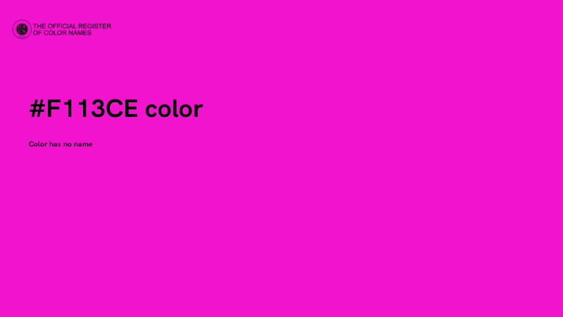 #F113CE color image