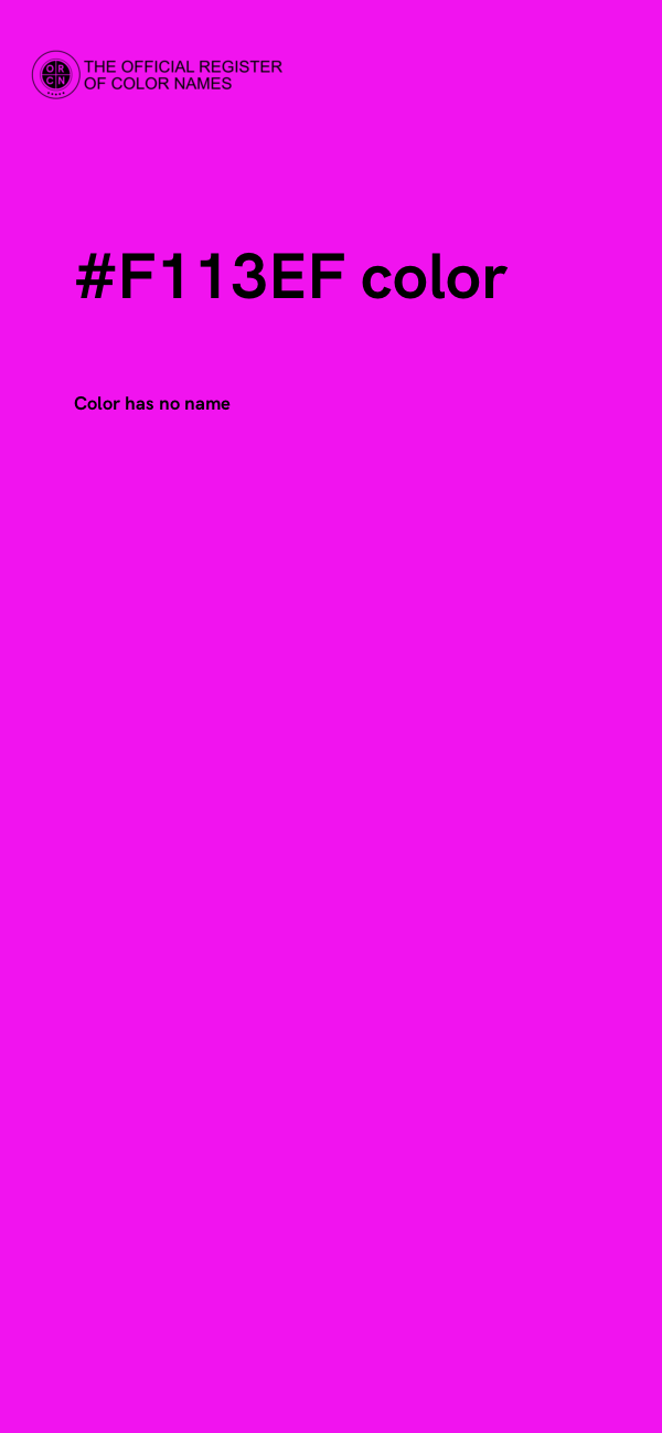 #F113EF color image