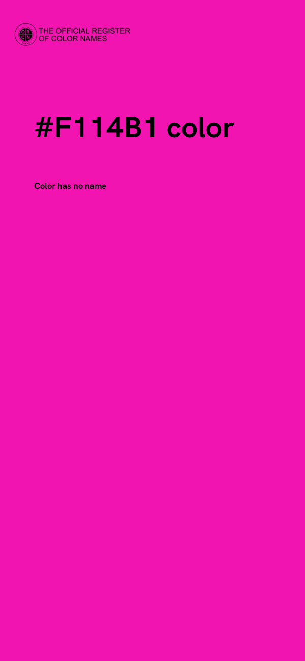 #F114B1 color image