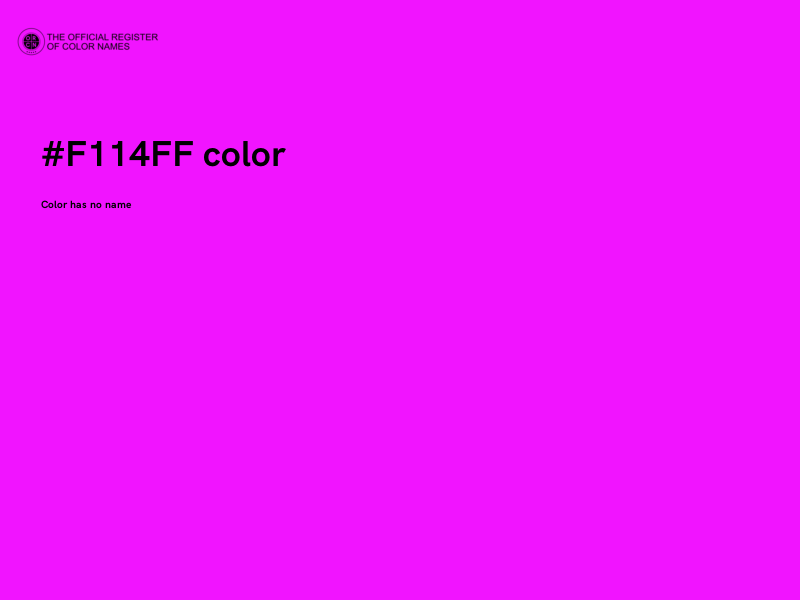 #F114FF color image