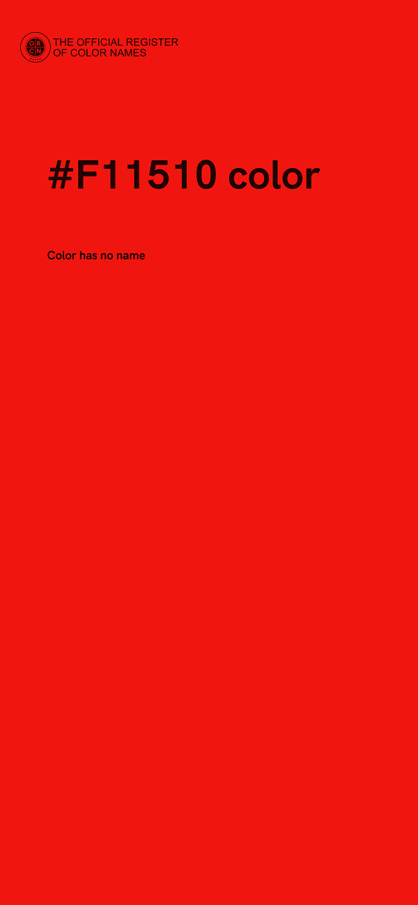 #F11510 color image