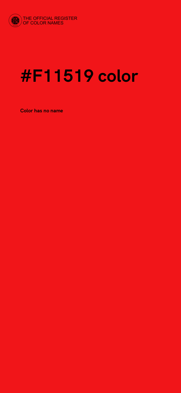 #F11519 color image