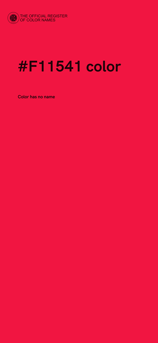 #F11541 color image