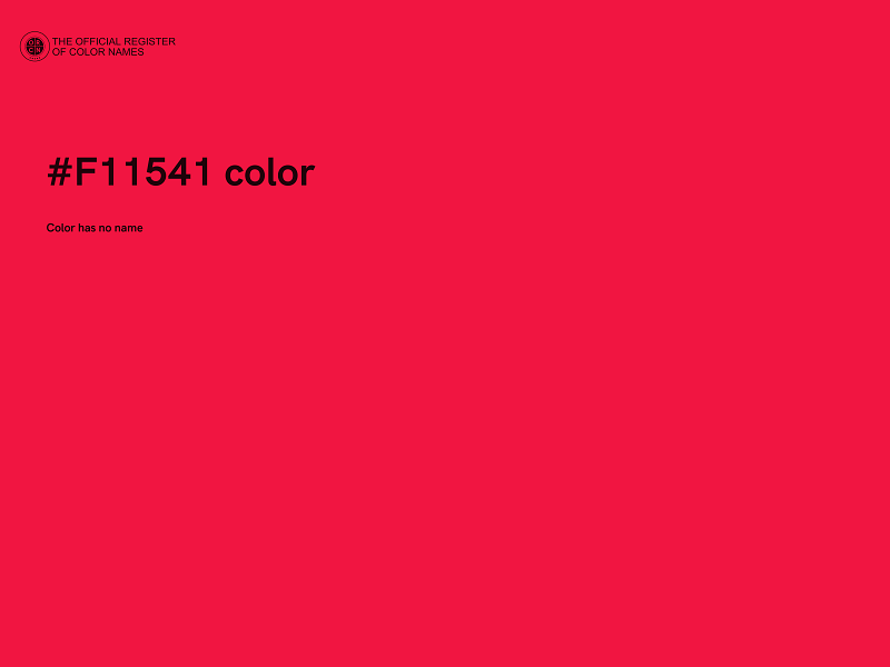 #F11541 color image