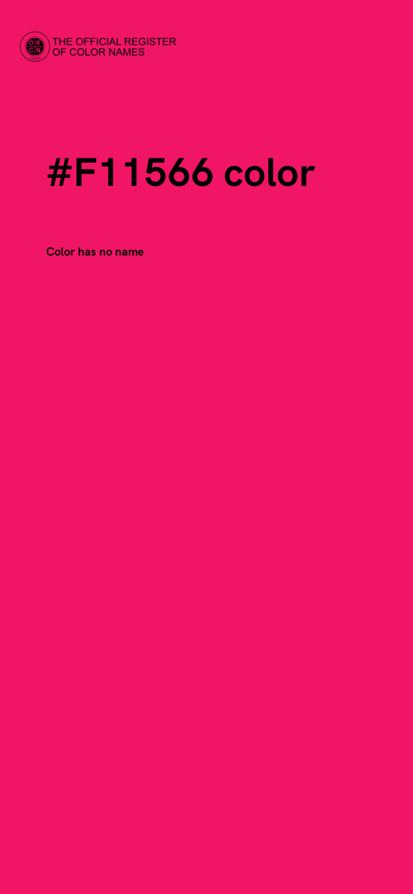 #F11566 color image