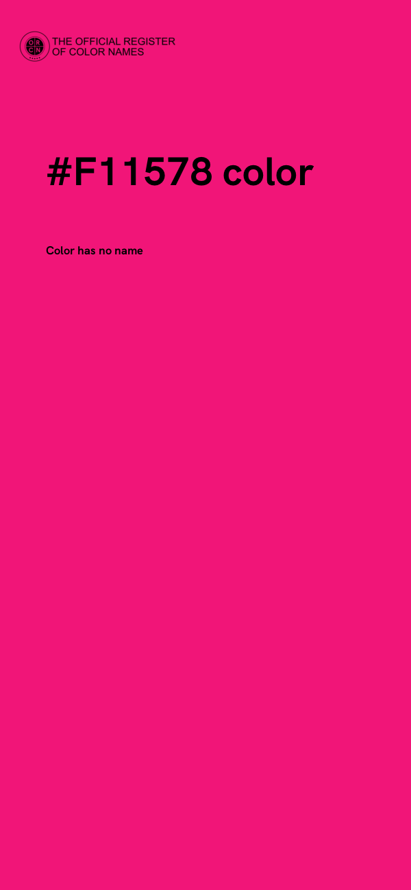 #F11578 color image