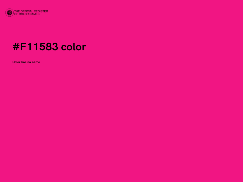 #F11583 color image