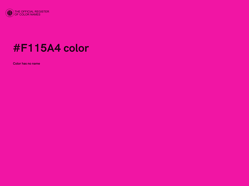 #F115A4 color image