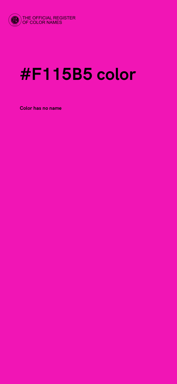 #F115B5 color image