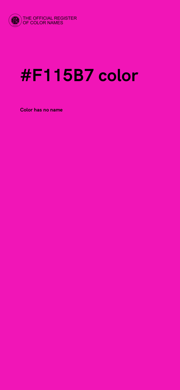 #F115B7 color image