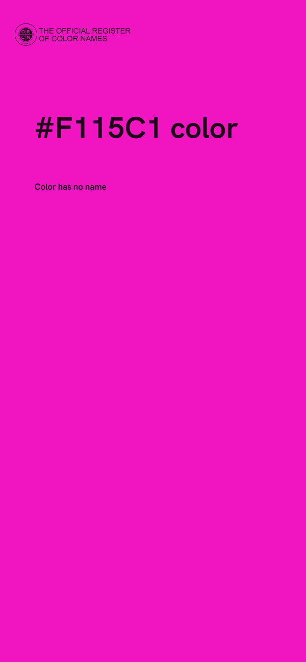 #F115C1 color image