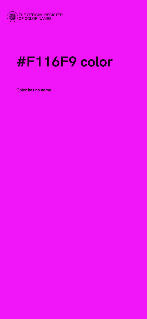 #F116F9 color image