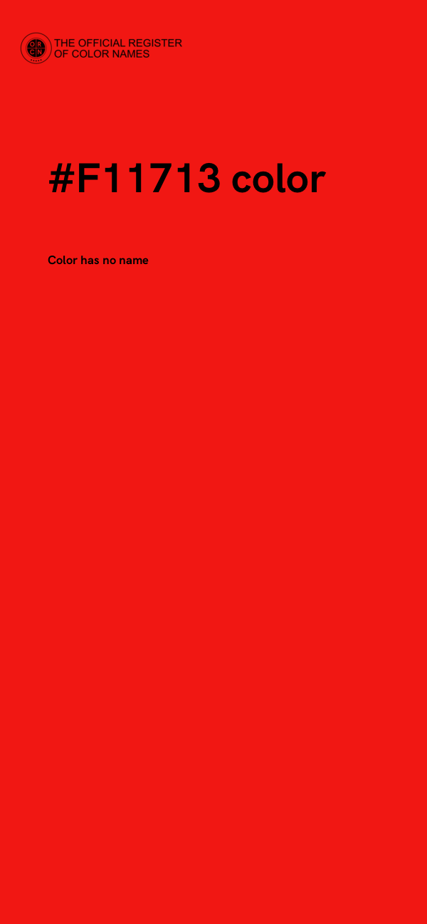 #F11713 color image