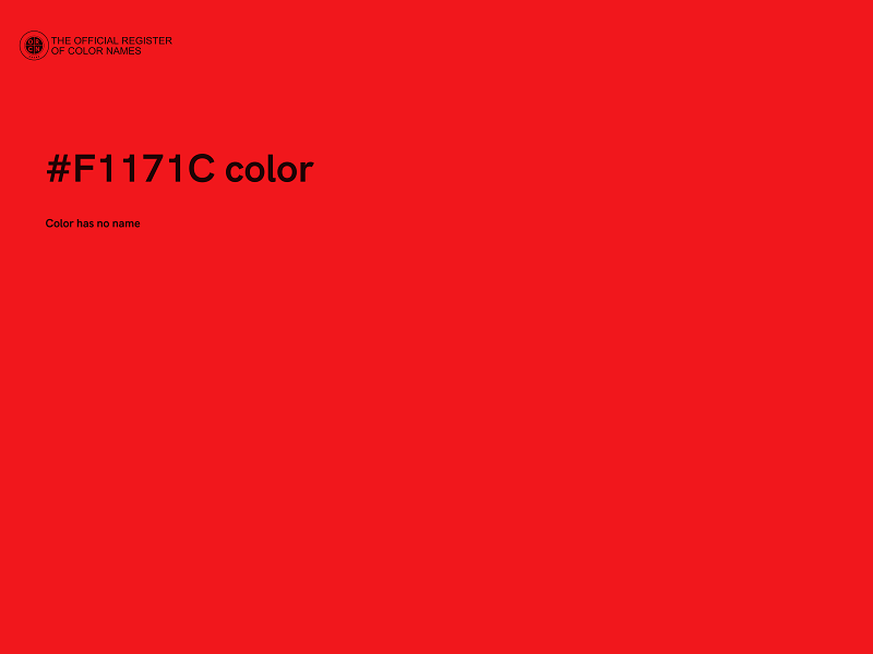 #F1171C color image