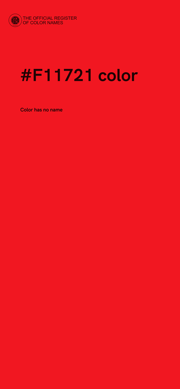 #F11721 color image