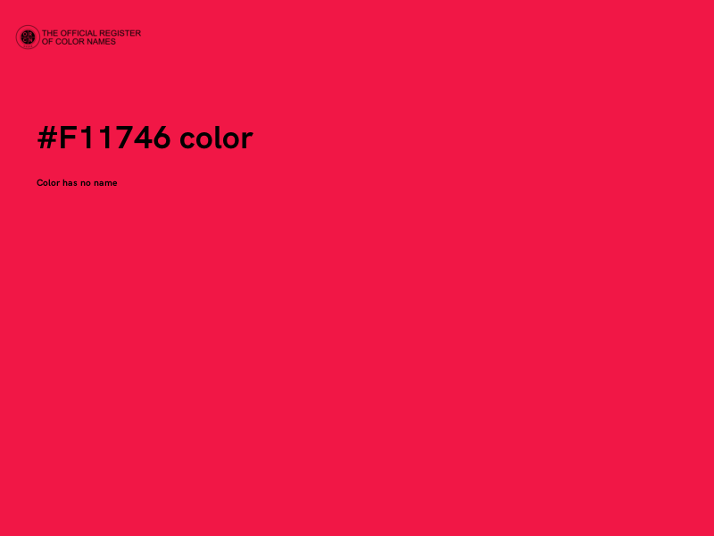 #F11746 color image