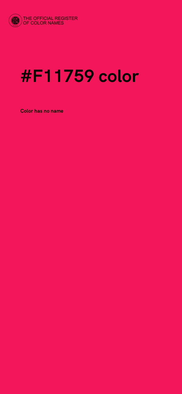#F11759 color image