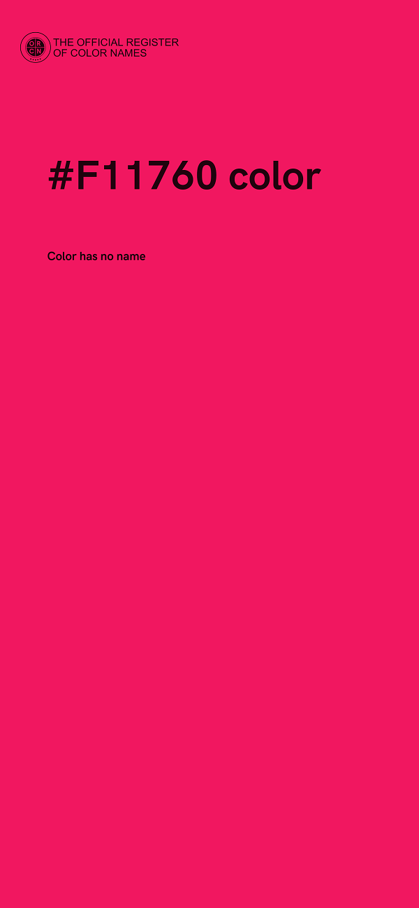 #F11760 color image