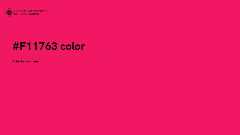 #F11763 color image