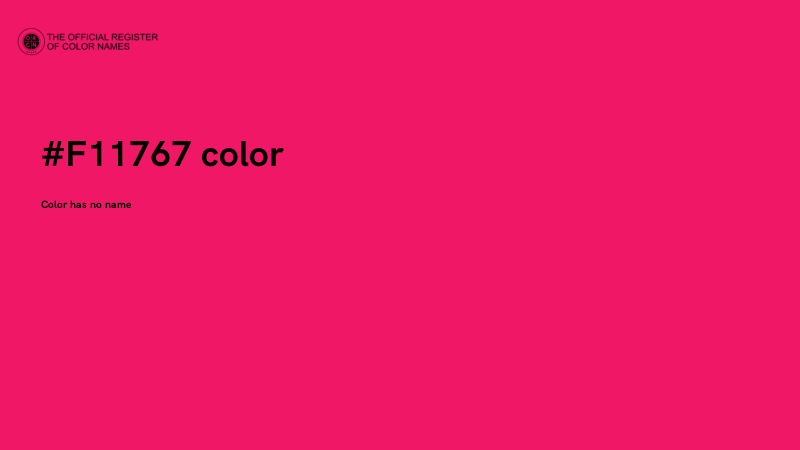 #F11767 color image