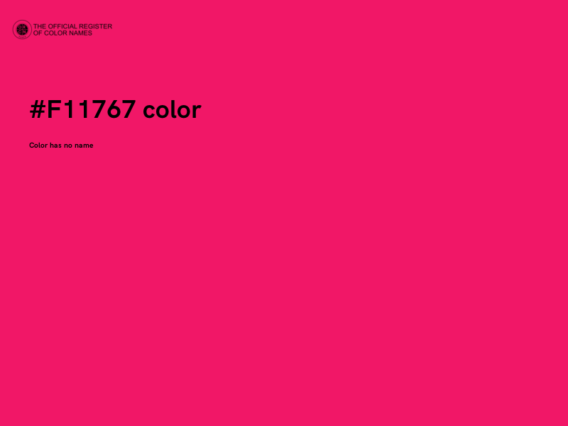 #F11767 color image